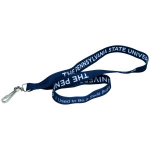 navy recycled lanyard with The Pennsylvania State University